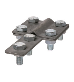 Зажим контрольный полоса-прут, полоса 40х4 - прут Ø6-10 мм, термодиффузия TDM SQ2401-0046