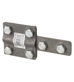 Зажим контрольный полоса-прут, полоса 40х4 - прут Ø6-10 мм, термодиффузия TDM SQ2401-0046