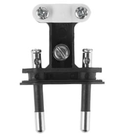 Вилка б/з белая 10А 250В (евровилка CEE 7/16) прямой вывод проводника TDM SQ1806-0089