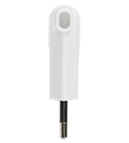 Вилка б/з белая 10А 250В (евровилка CEE 7/16) угловой вывод проводника TDM SQ1806-0090