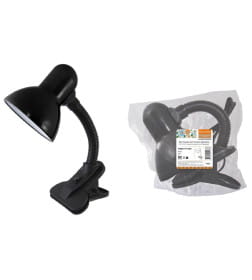 Светильник настольный прищепка 40Вт E27 (черный) TDM Народный SQ0337-0126