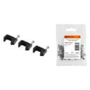 Скоба пластиковая плоская 6 мм черная (50 шт.) TDM SQ0513-0031 (SQ0513-0031) 