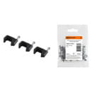 Скоба пластиковая плоская 6 мм черная (50 шт.) TDM SQ0513-0031 (SQ0513-0031) 