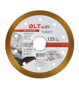 Диск алмазный 125х22,23мм DLT №25, TURBO 4283