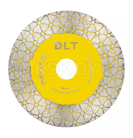 Диск алмазный 125х22 мм для заусовки плитки под 45, DLT №3 1631 (1631) 
