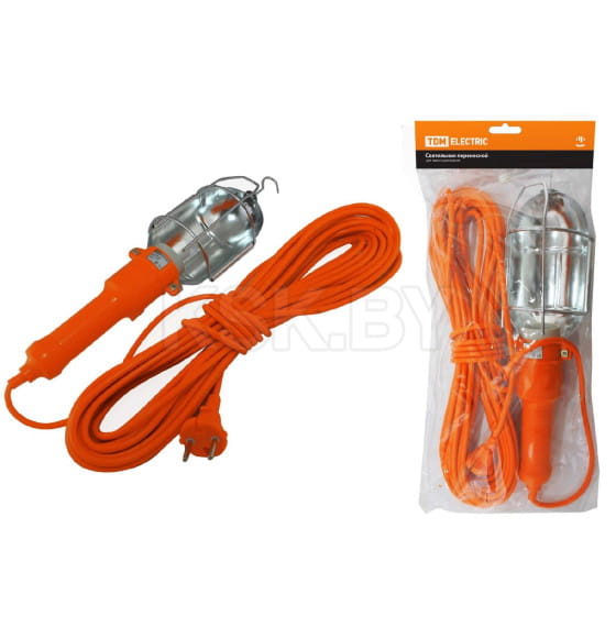 Светильник переносной УП-2Р круглая вилка 2Р/5 метров TDM SQ0306-0004 (SQ0306-0004) 