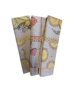 Комплект полотенец из 3 шт., арт.24С112-ШР/рп/фкор/к., (1 лен-53 хлопок-47 46*60 14 1 4810105860302)