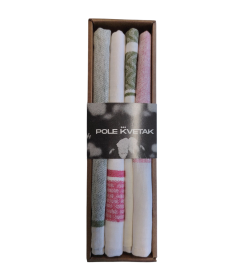 Комплект полотенец из 4 шт., арт.22С160-ШР/фкор./к., (1 лен-29 хлопок-71 43*70 335 0 4810105736607)