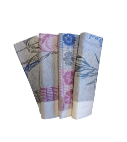 Комплект полотенец из 4 шт., арт.22С160-ШР/фкор./к., (1 лен-29 хлопок-71 43*70 334 0 4810105661084)