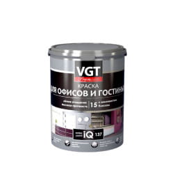 Краска VGT PREMIUM для офисов и гостиных IQ137, база А, 2 л