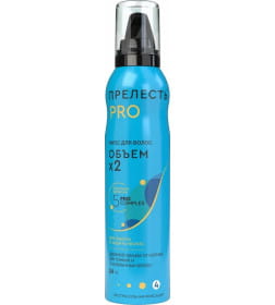 Мусс для укладки волос "Объем" экстрасильной фиксации для нормальных и тонких волос серии "Прелесть Professional" 160см3