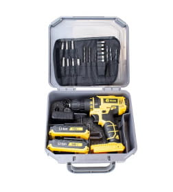 Аккумуляторная дрель "Edon AD-18E" набор