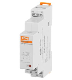 Реле промежуточное РЭК-1М/2 16А 24В АС/DC (DIN-рейка, 2р-контакт) TDM SQ0701-0084