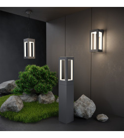 Светильник настенный уличный Techno 1527 12Вт IP54 серый ES