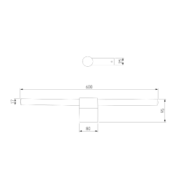 Светильник настенный светодиодный Luar 40125/LED латунь