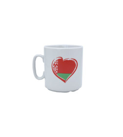 Кружка фарфоровая 300 см3 ф350 "Беларусь в сердце" джойс 1С1808Ф34