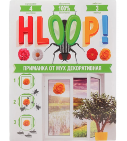 Хлоп приманка от мух 4 наклейки ХЛПН