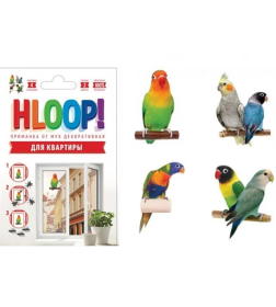 Хлоп приманка от мух для квартиры 4 наклейки ХЛПН