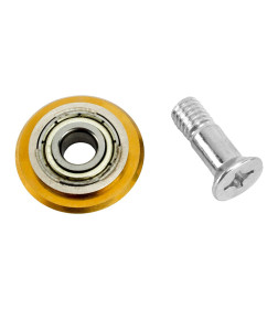 Ролик режущий с подшипником для плиткореза 22х6х6 мм TiN Denzel 87675