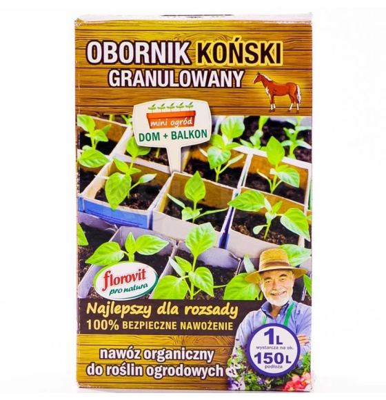 Удобрение Флоровит Про Натура конский навоз 1л, коробка