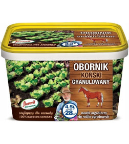 Удобрение Флоровит Про Натура конский навоз гран. 4,5л ведро