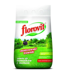 Удобрение Флоровит для газона с большим содержанием железа гран. 5кг, мешок