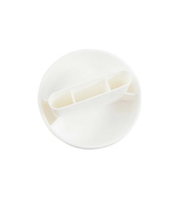 Мини-кельма пластиковая круглая белая 100 мм STMDECOR RSL08D