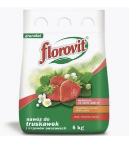 Удобрение Флоровит для клубники и земляники гран. 5кг, мешок
