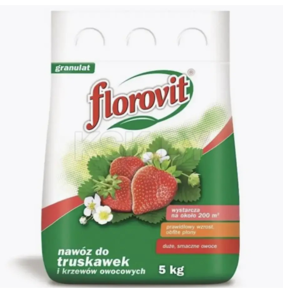 Удобрение Флоровит для клубники и земляники гран. 5кг, мешок