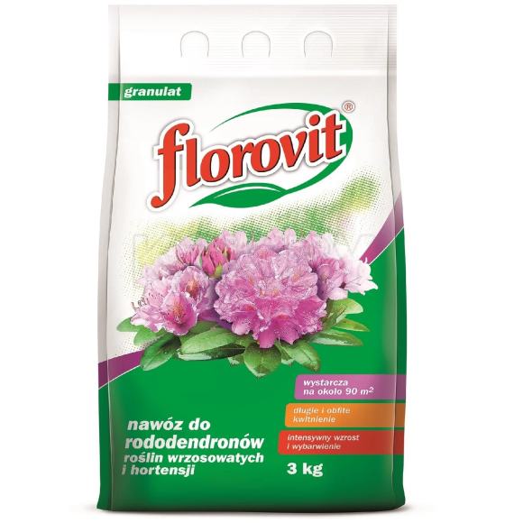 Удобрение Флоровит для рододендронов, вересковых и гортензий 3 кг, мешок