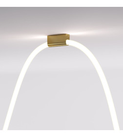 Крепления накладные для круглого гибкого неона Full light латунь a070758 ES