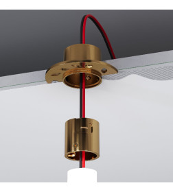 Крепление встраиваемое для круглого гибкого неона Full light латунь ES