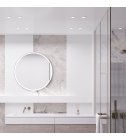 Светильник встраиваемый City GU10 белый IP44 ES