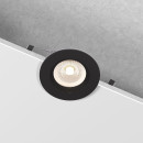 Светильник встраиваемый City GU10 черный IP44 ES (a070141) 