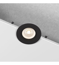 Светильник встраиваемый City GU10 черный IP44 ES