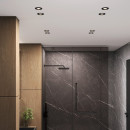 Светильник встраиваемый City GU10 черный IP44 ES (a070141) 