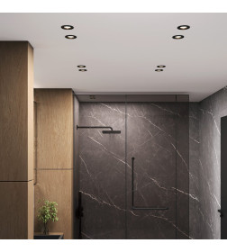 Светильник встраиваемый City GU10 черный IP44 ES