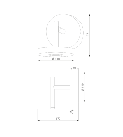 Светильник садово-парковый светодиодный Verano черный ES