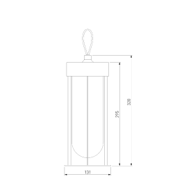 Светильник переносной уличный светодиодный Ritz черный ES
