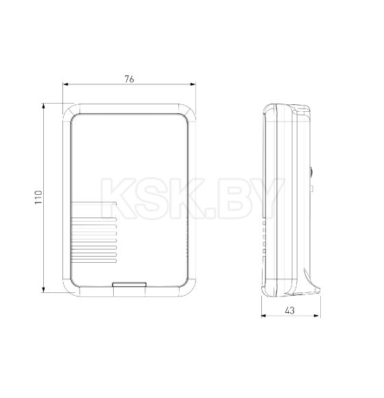 Звонок беспроводной 36M IP44 V2 ES (a067341) 