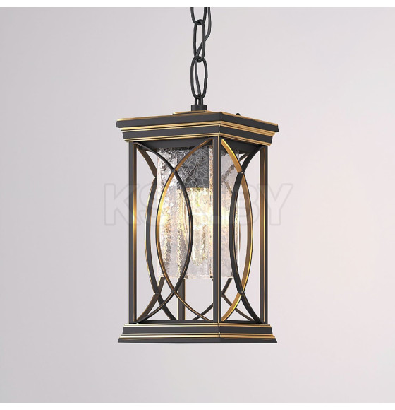 Светильник подвесной уличный Spica H черное золото GL 1026H IP33 ES (a048173) 