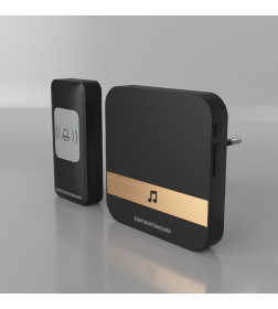 Звонок дверной DBQ24M WL 52M IP44 черный ES