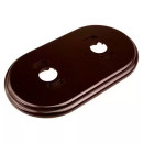 Рамка 2-местная R, пластик, коричневый (RF1-620-22) 