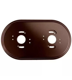 Рамка 2-местная R, пластик, коричневый