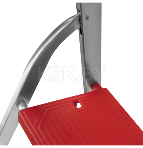 Стремянка алюминиевая односторонняя профессиональная Новая Высота NV 3118, 1х7 ступеней 130 мм, органайзер (3118107) 