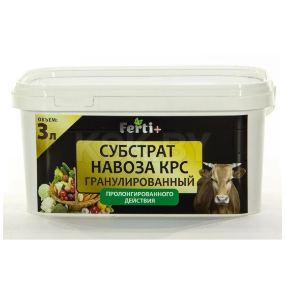 Субстрат навоза КРС гранулированный Ferti+3л