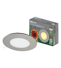 Светильник ультратонкий встраиваемый светодиодный "Даунлайт" СВО (хром) 3 Вт 3000К TDM SQ0329-0106