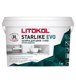 Litokol STARLIKE EVO S.113 NEUTRO эпоксидный состав для укладки и затирки мозаики и керамической плитки (1,0 kg bucket)