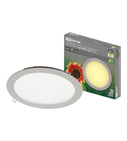 Светильник ультратонкий встраиваемый светодиодный "Даунлайт" СВО (хром) 24 Вт 3000К TDM SQ0329-0103