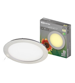 Светильник ультратонкий встраиваемый светодиодный "Даунлайт" СВО (хром) 12 Вт 3000К TDM SQ0329-0013